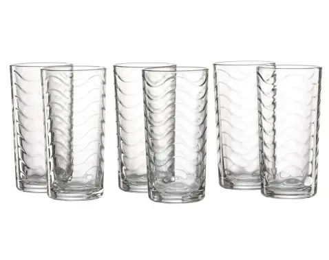 Súprava pohárov (6 ks) Wave 250 ml%