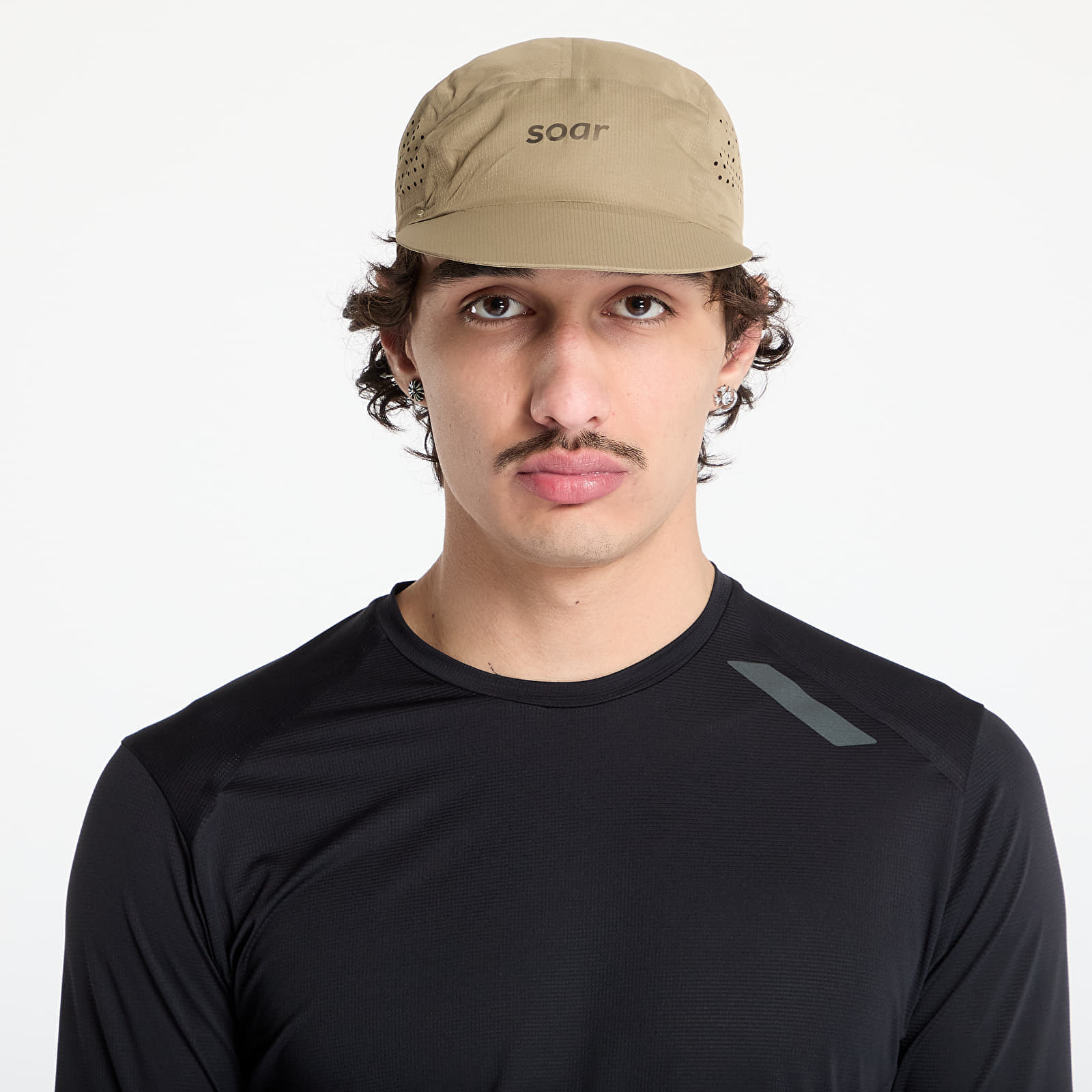 Šiltovka SOAR Running Run Cap Grey Khaki Universal
