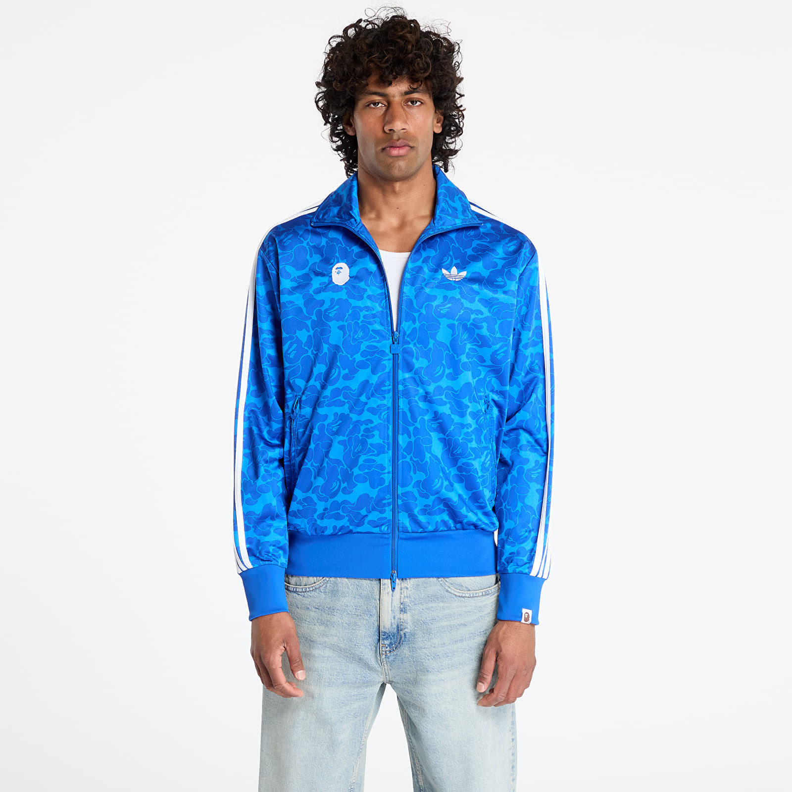 Mikina adidas x BAPE Track Top Blue XS