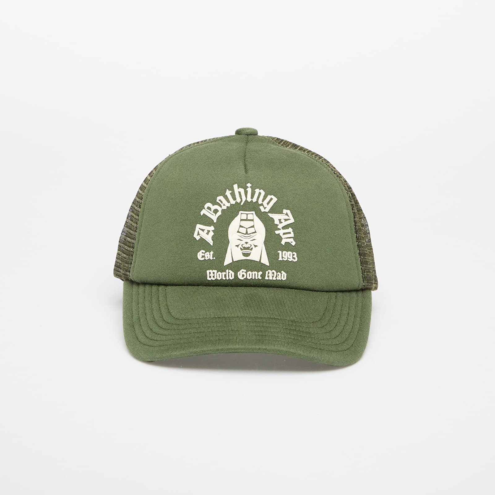Šiltovka A BATHING APE Logo Cotton Panel Mesh Cap Olive Universal