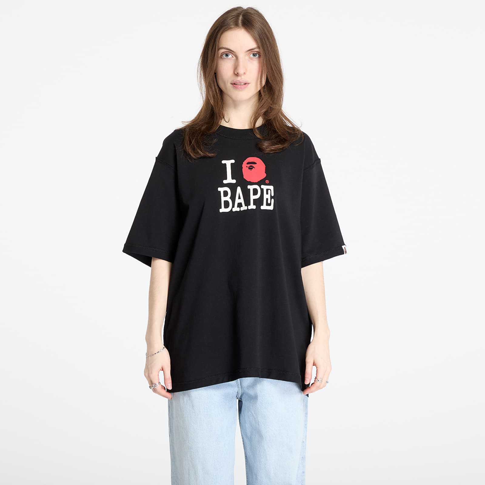 Tričko A BATHING APE Bape Logo Inside Out Relaxed Fit Tee UNISEX Black M