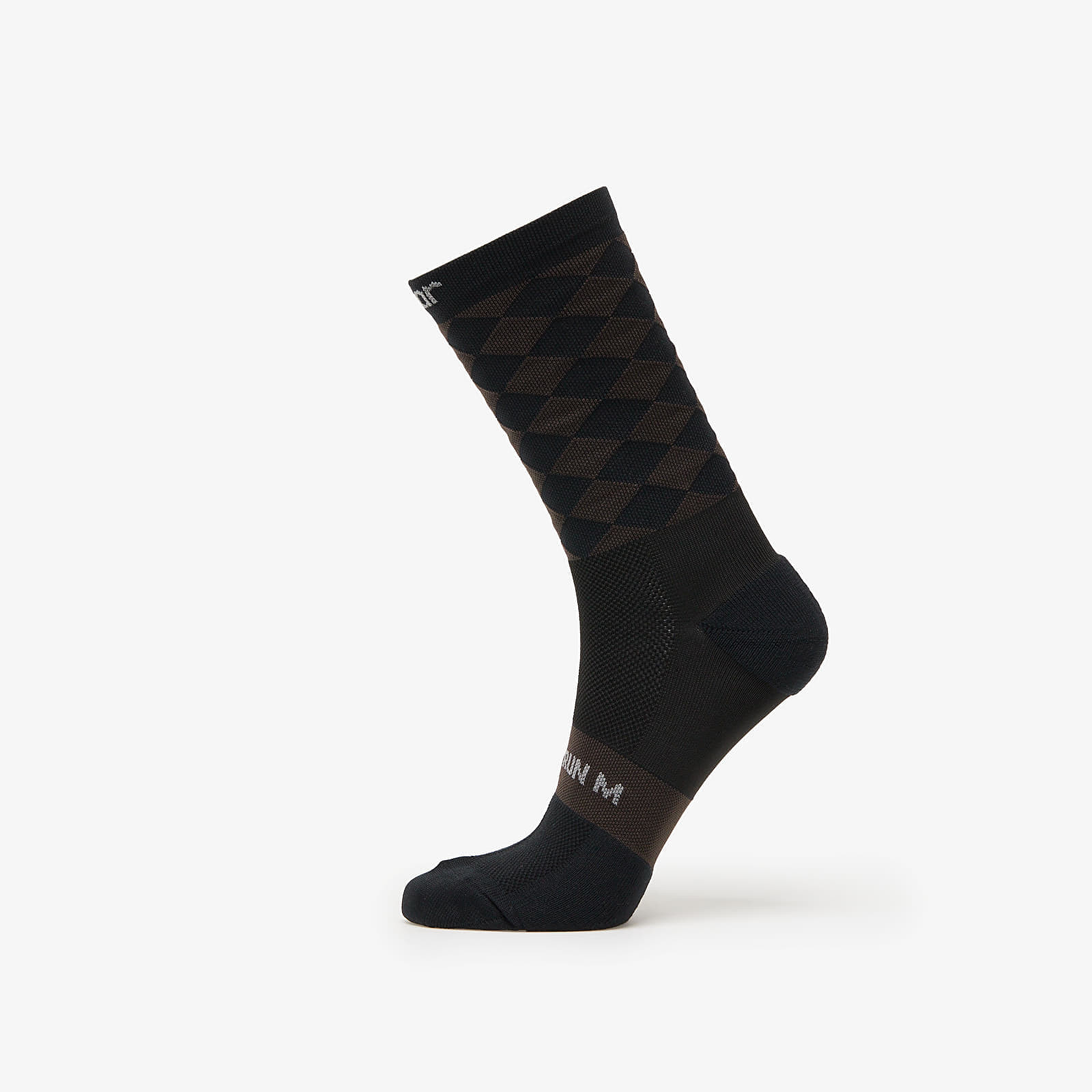 SOAR Running Diamond Crew Sock Black/Brown S
