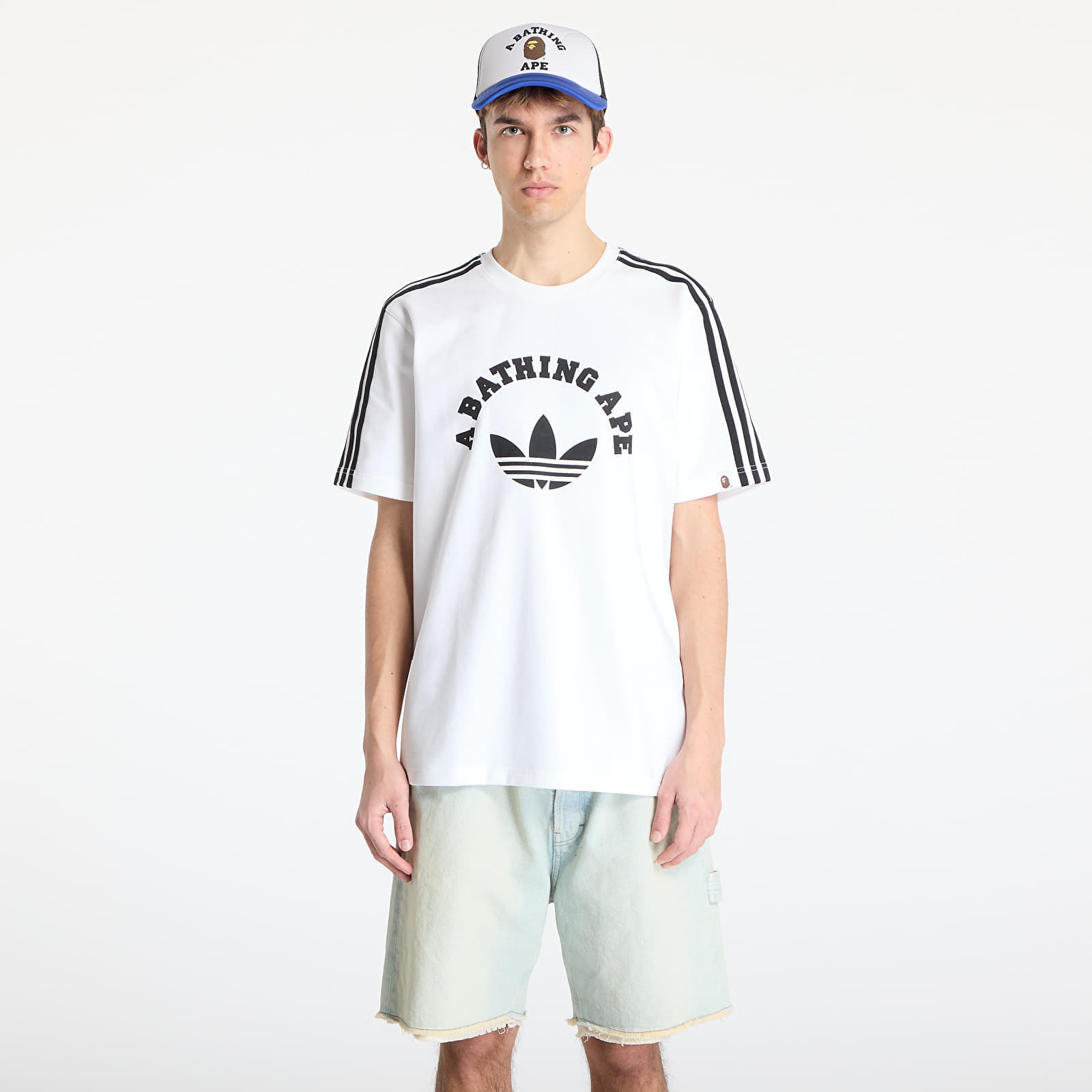 Tričko adidas x BAPE Short Sleeve Tee White/ Black XS
