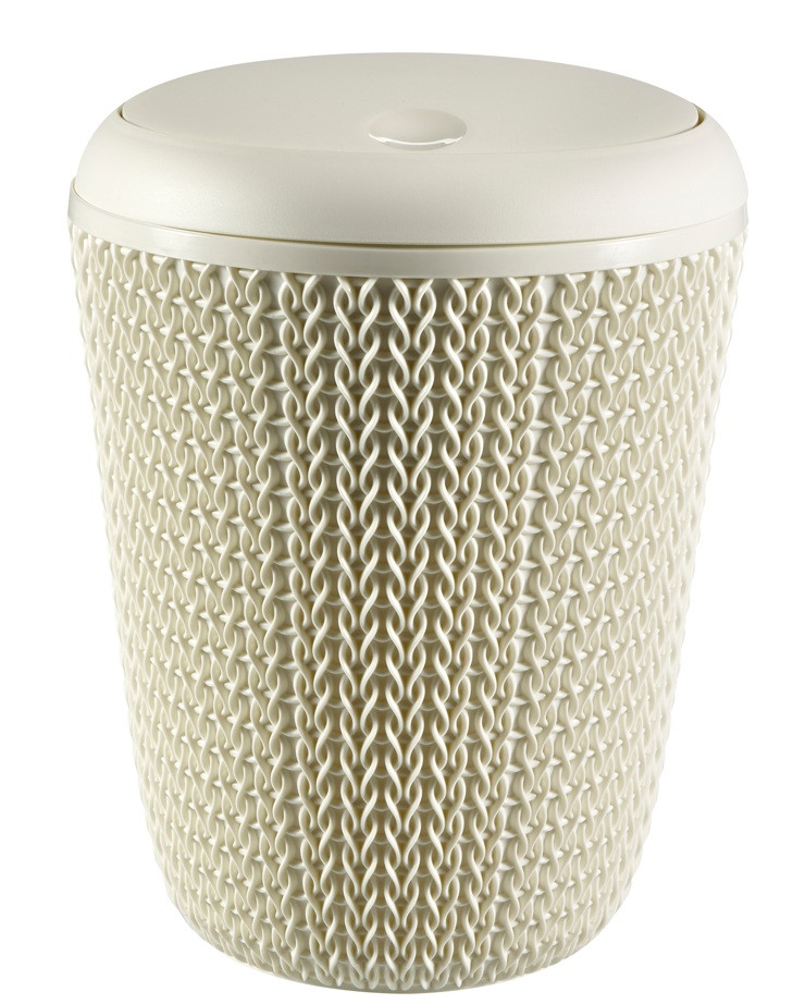 CURVER Kúpeľňový kôš KNIT 7l | krémový