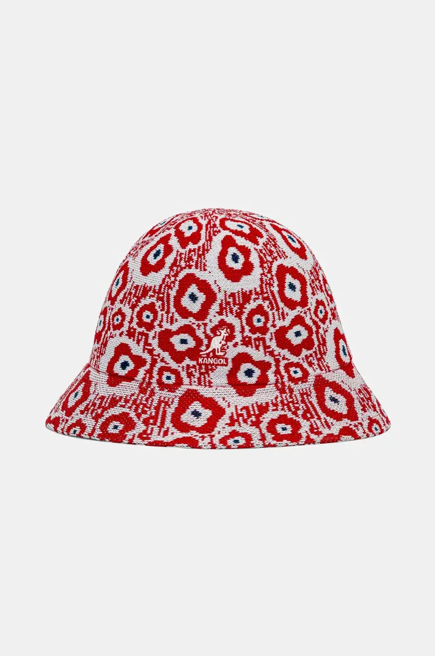 Klobúk Kangol RETRO FLOWER červená farba, K3751.RD608