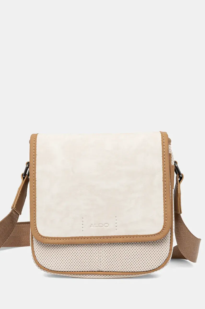 Malá taška Aldo SEAWAVE pánska, šedá farba, 13989324