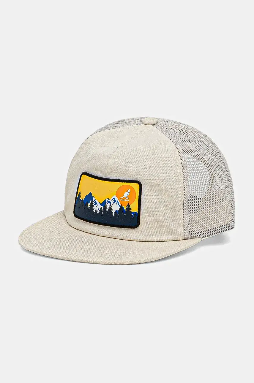 Kangol OUTDOOR PATCH TRUCKER béžová farba, jednofarebná, K5440.NT159