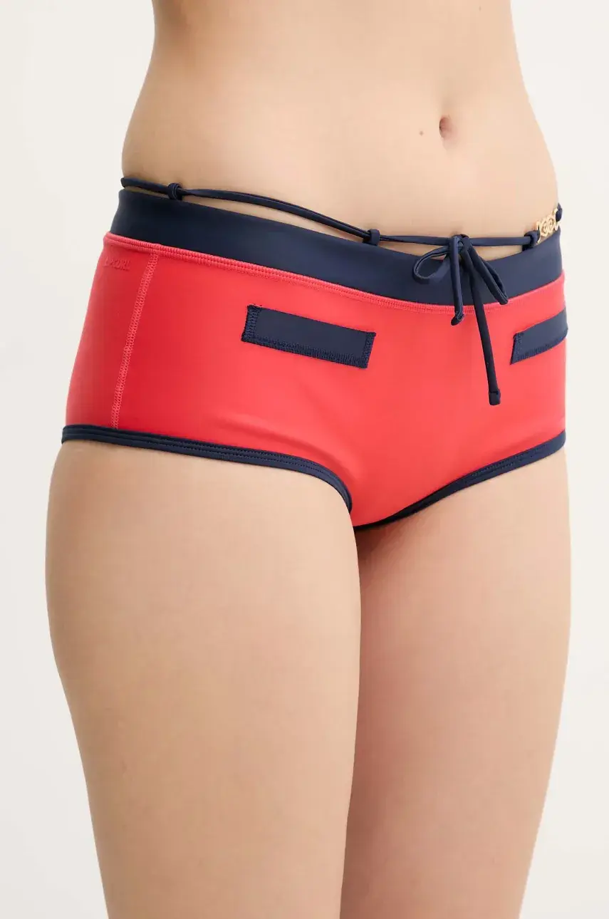 Plavkové nohavičky Rip Curl červená farba, 0NTWSW