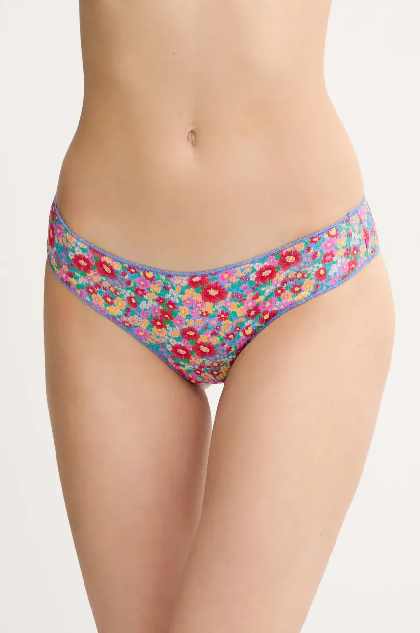 Plavkové nohavičky Rip Curl FLORES červená farba, 0MMWSW