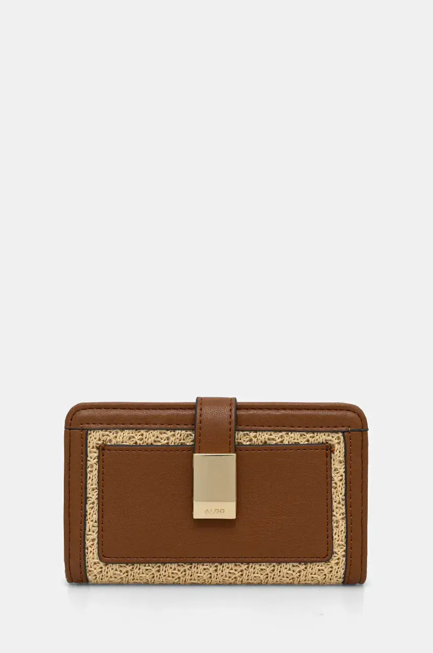 Peňaženka Aldo SANDGATE dámska, hnedá farba, 13989483