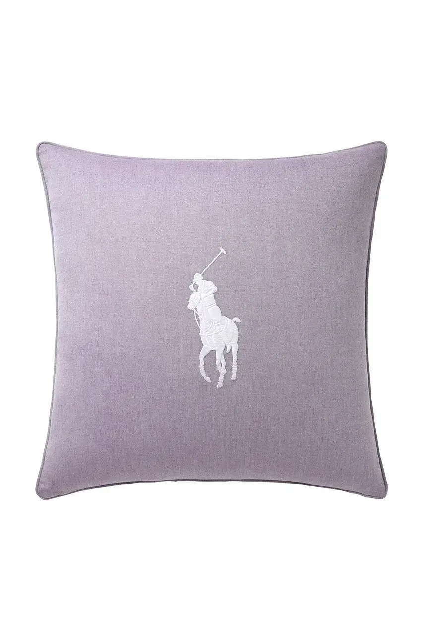 Obliečka na vankúš Ralph Lauren OXFORD Chalet 50 x 50 cm fialová farba