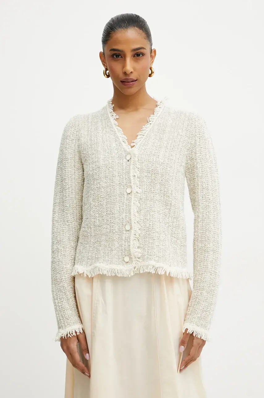 Sako Twinset béžová farba, jednoradové, 251TP3561