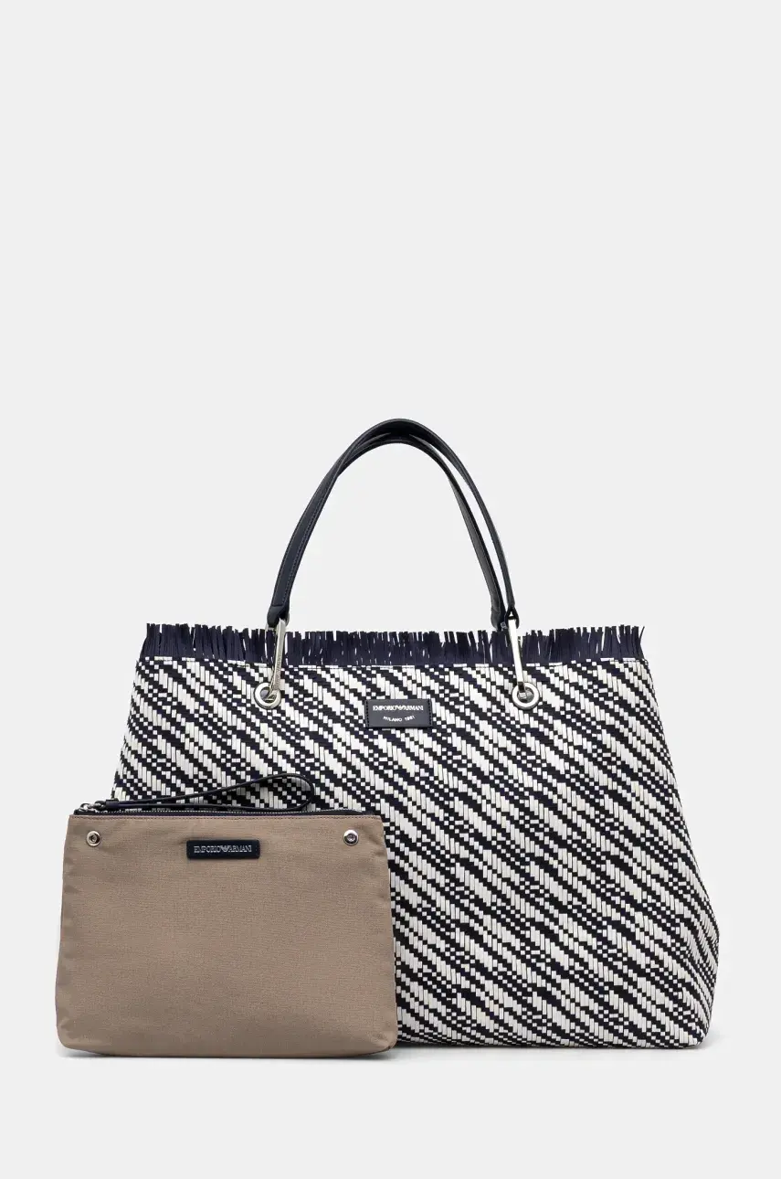 Kabelka Emporio Armani tmavomodrá farba, EW001001 AF12759
