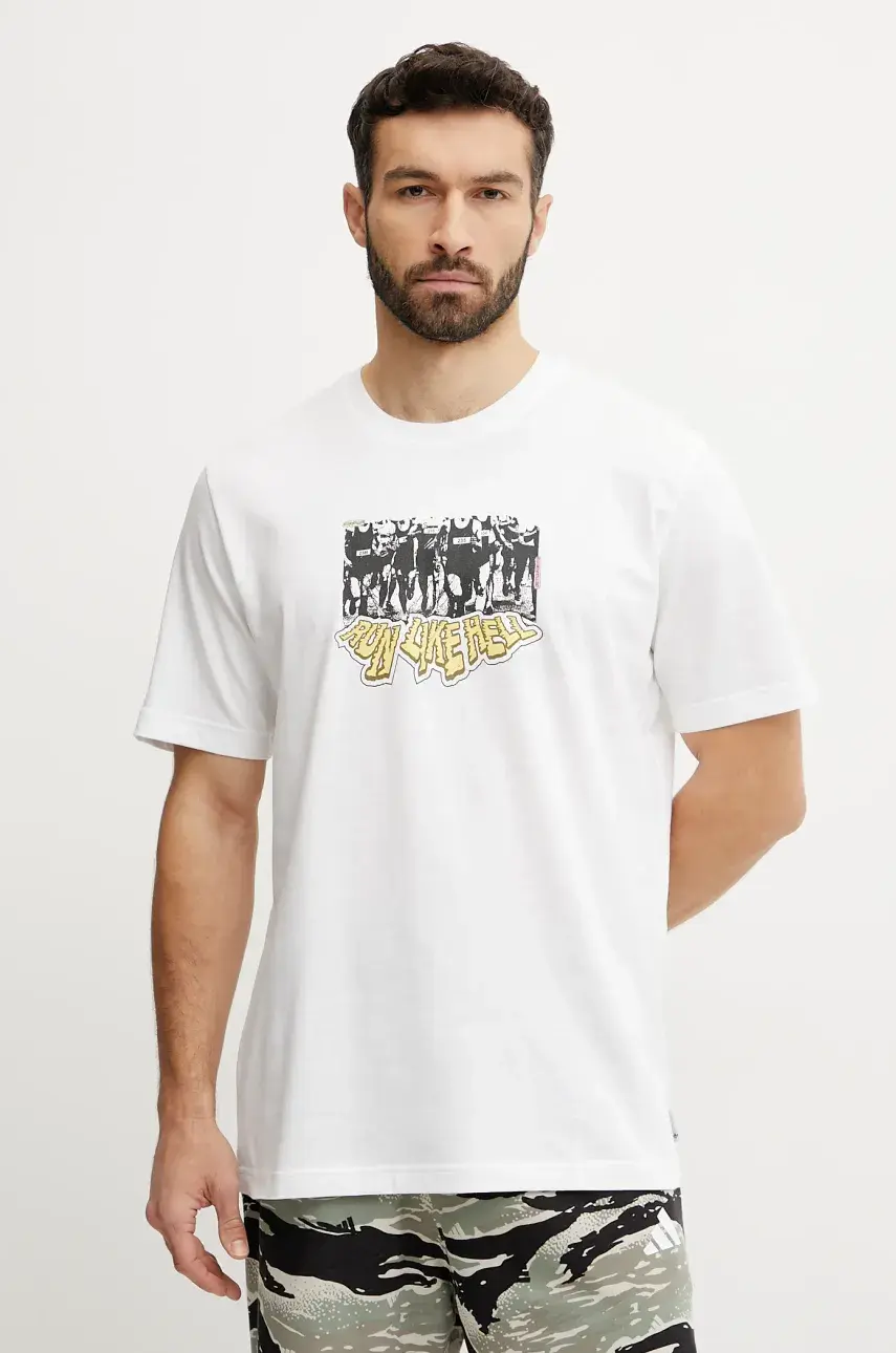 Tričko adidas Originals Q12 TS Crowd pánske, biela farba, s potlačou, JP2668
