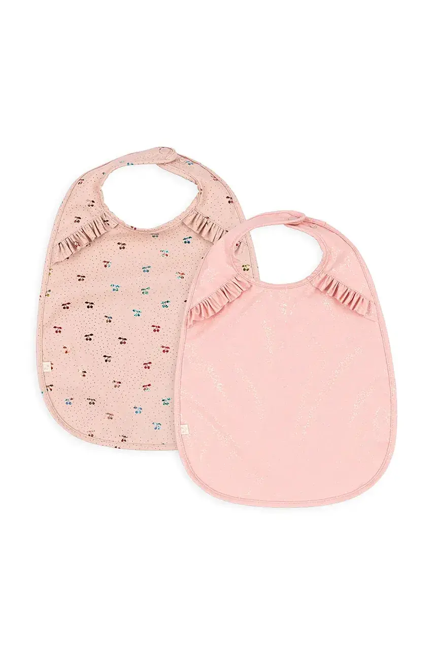 Detský podbradník Konges Sløjd 2 PACK DINNER BIB WITH FRILL 2-pak KS103156
