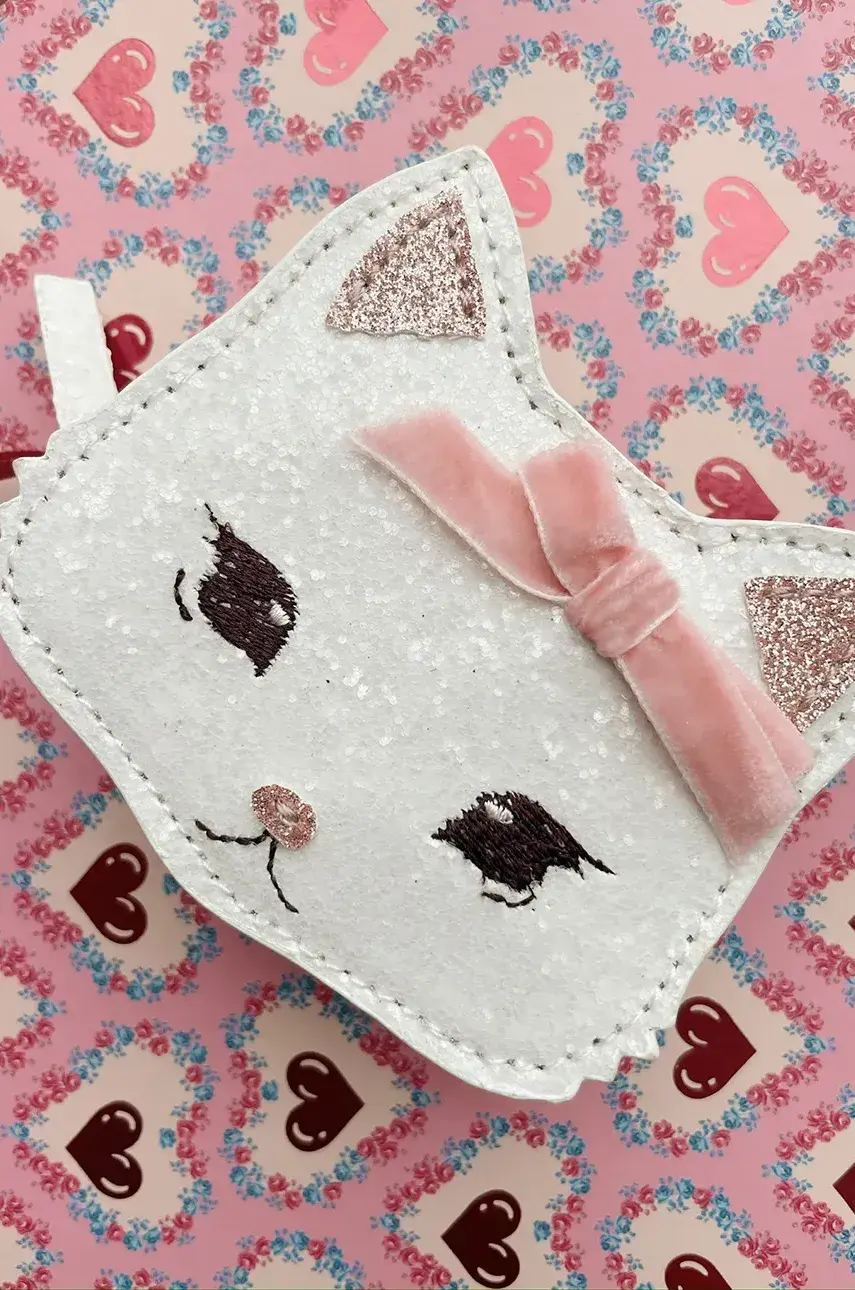 Detská peňaženka Konges Sløjd TUT KITTY WALLET dievčenský, biela farba, KS103232