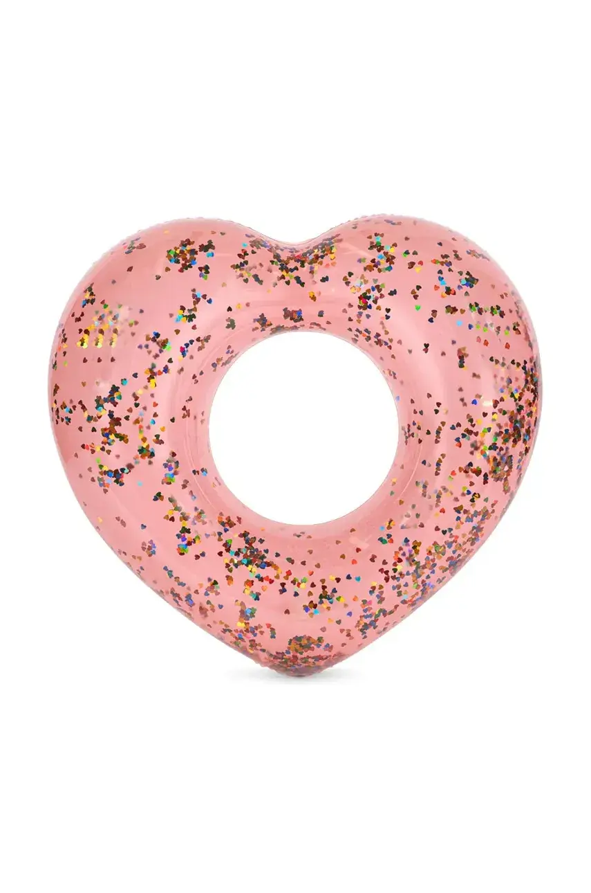 Detské plávacie koleso Konges Sløjd SWIM RING HEART ružová farba, KS102550