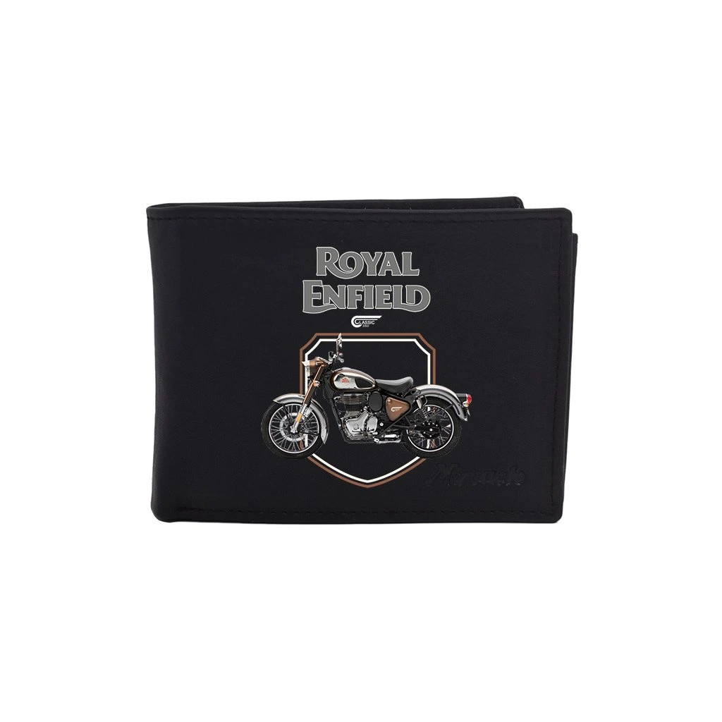 Kožená peňaženka Striker Royal Enfield Classic 350 - čierna