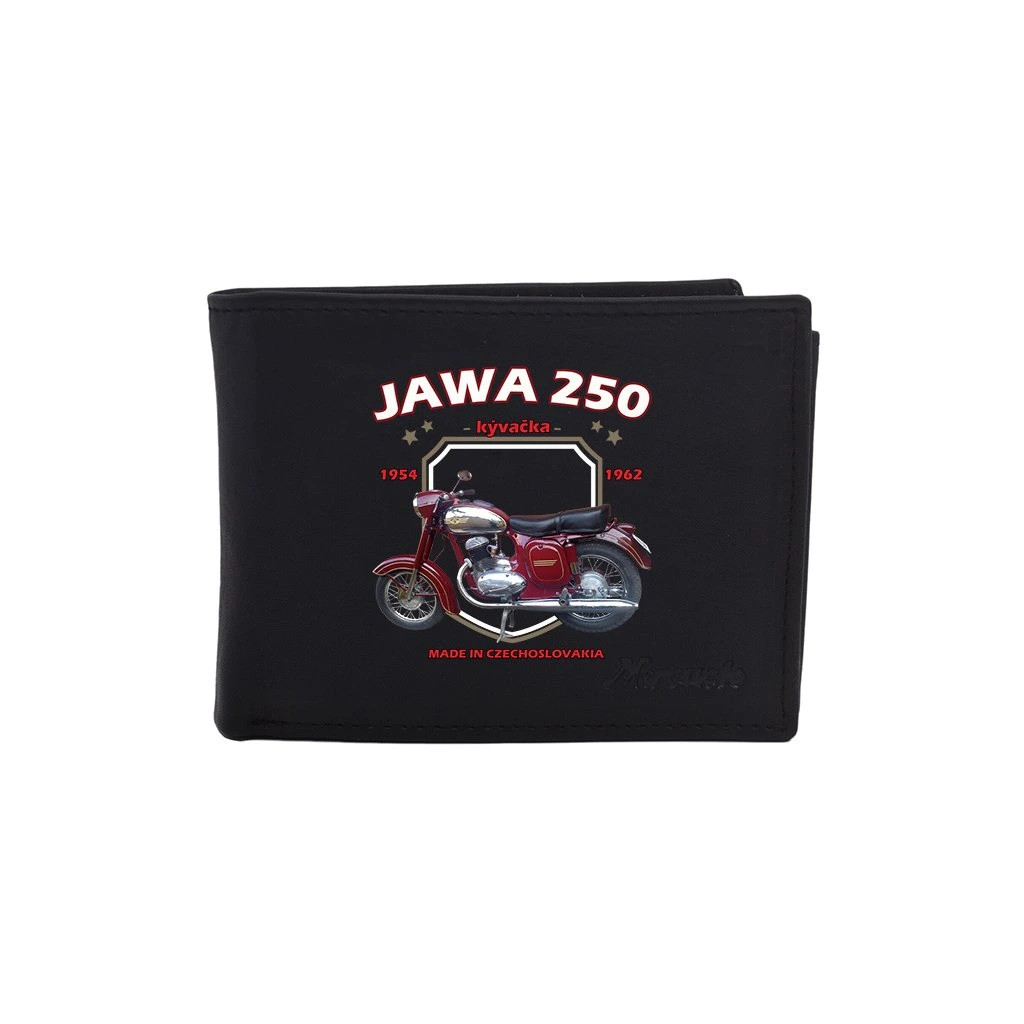 Kožená peňaženka Striker Jawa 250 Kývačka - čierna