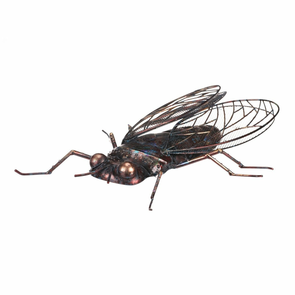 Kovová záhradná dekorácia Mucha, 36 x 28 x 9 cm