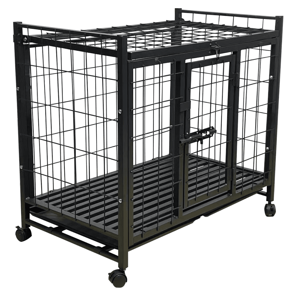 Klietka pre psa, čierna, KLECATA