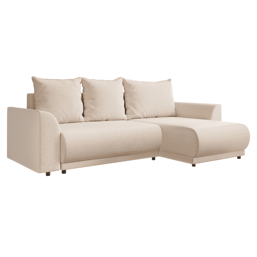 Univerzálna sedacia súprava, béžová, LIMON ROH