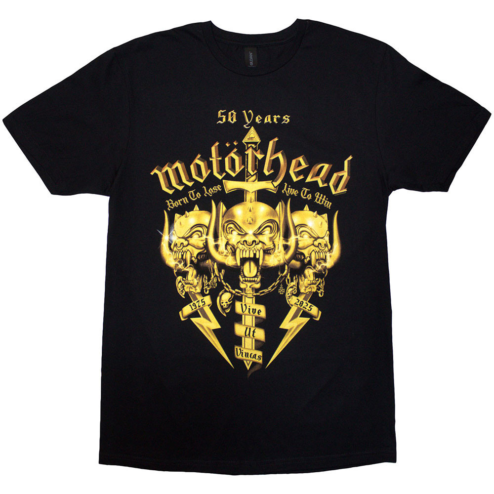 Motörhead tričko 50 Years Swords & Warpig Čierna S