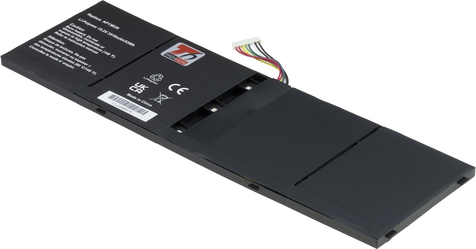 Batéria T6 Power Acer Aspire V5-572, V5-472, V7-482, V7-582, R7-572, 3510mAh, 53Wh, 4cell, Li-poly