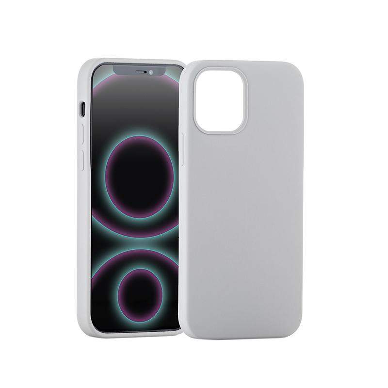 Silikónový kryt CARNEVAL SNAP pre iPhone 12 Pro Max s MagSafe - šedá