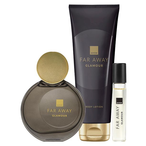AVON Far Away Glamour EDP 50ml sada 3dielna