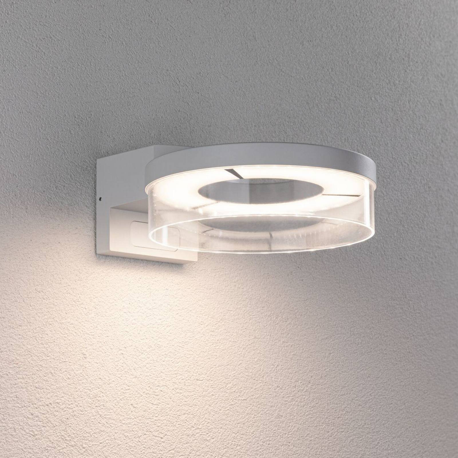 Paulmann LED senzorové vonkajšie nástenné svietidlo Capera biely kov IP44