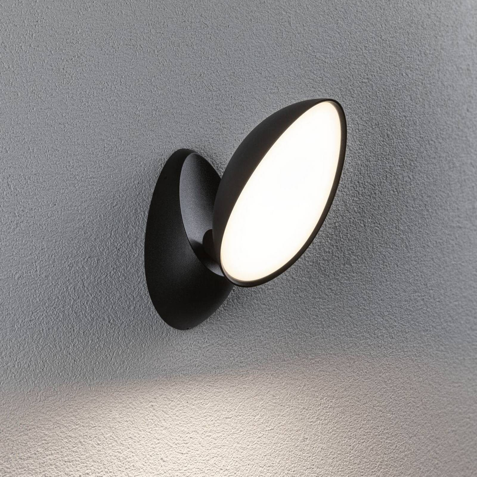 Paulmann LED vonkajšie nástenné svietidlo Batona, antracit 27 cm hliník IP44