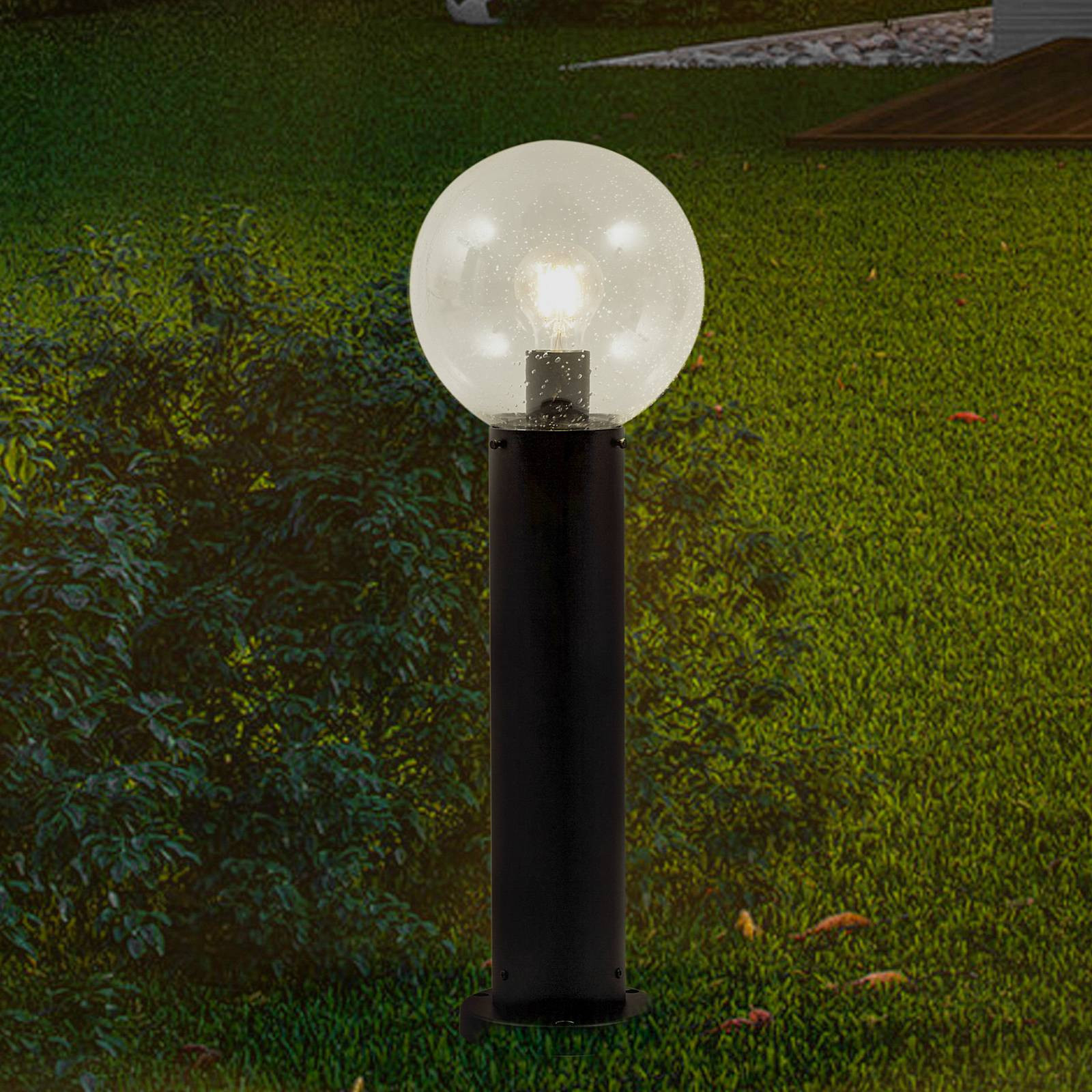 Podstavec Lindby Dangan, číry, výška 60 cm, sklo, kov