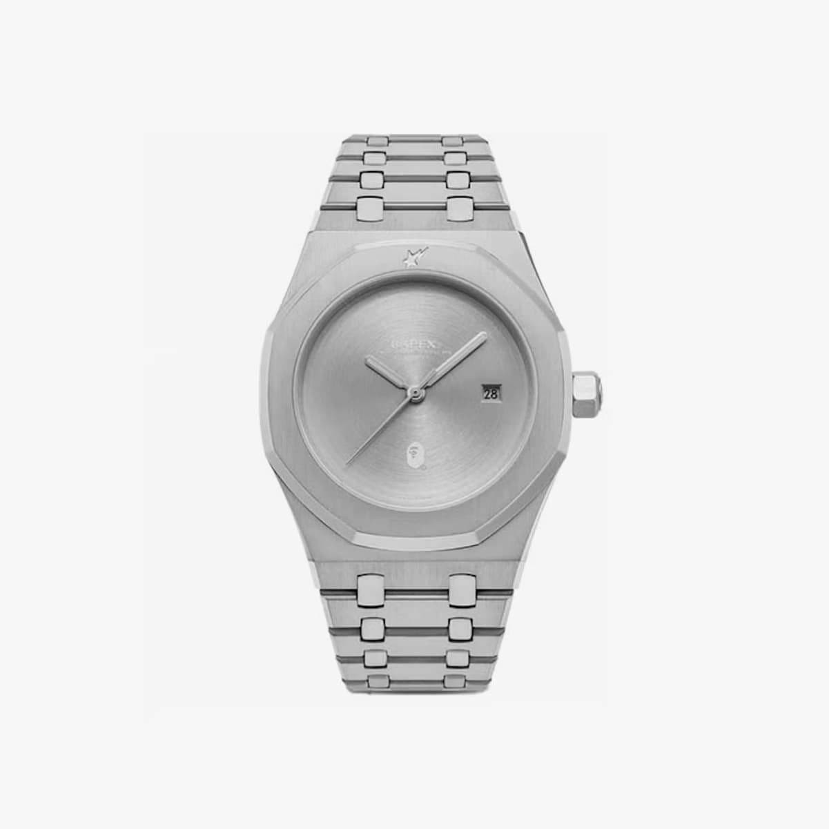 Hodinky A BATHING APE Type 9 Bapex Watch Silver Universal