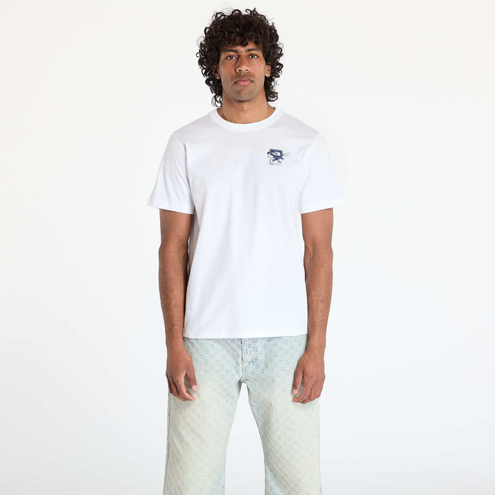 Tričko The North Face Unisex Shortsleeve Cartoon Logo Relaxed Tee UNISEX TNF White M