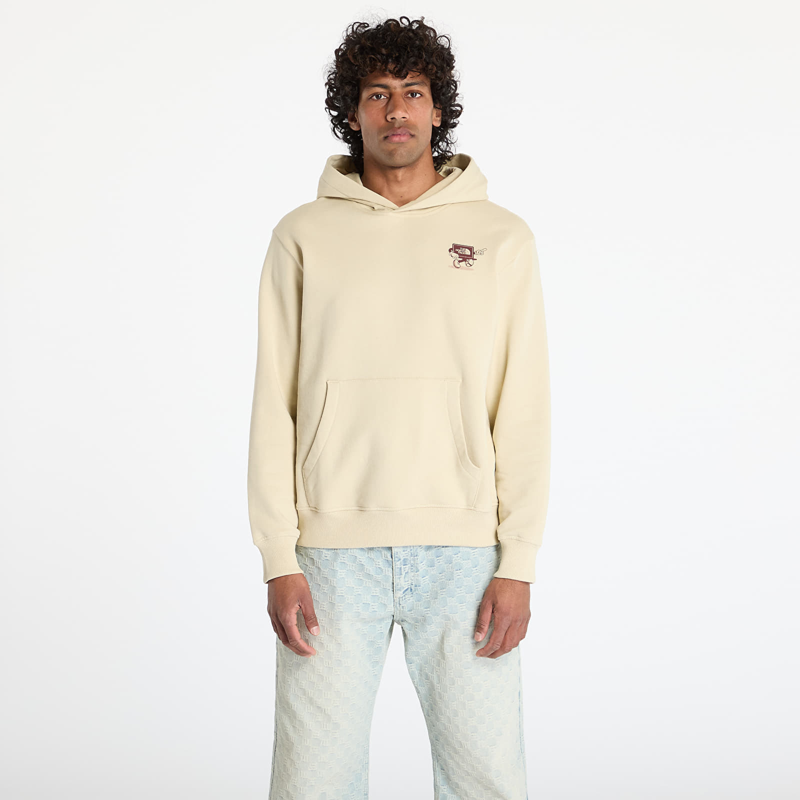 Mikina The North Face Cartoon Logo Relaxed Hoodie UNISEX Gravel XL