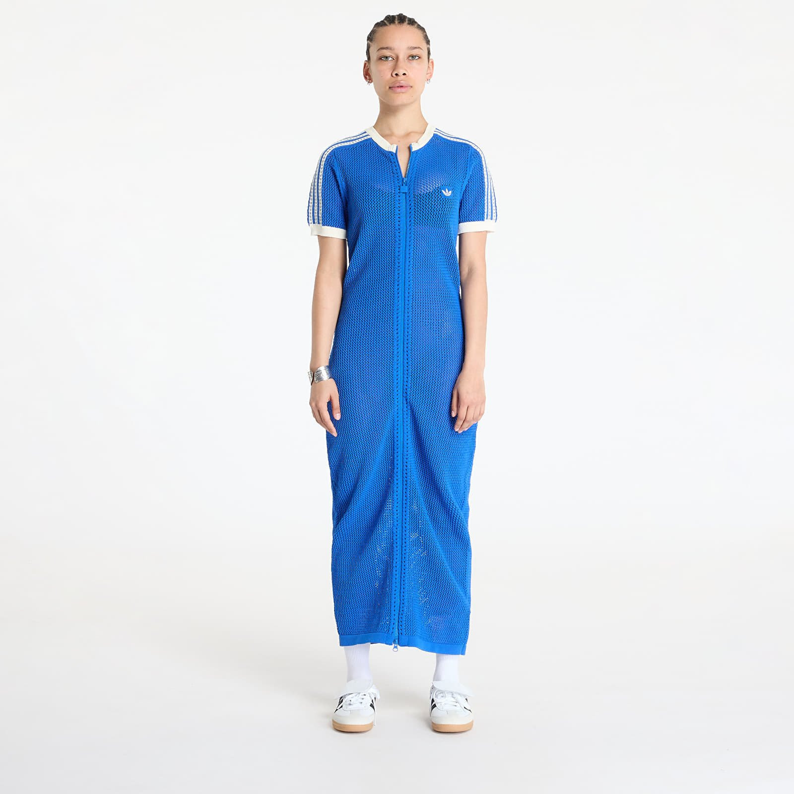 adidas Originals Premium Crochet Dress Blue/ Blue XS