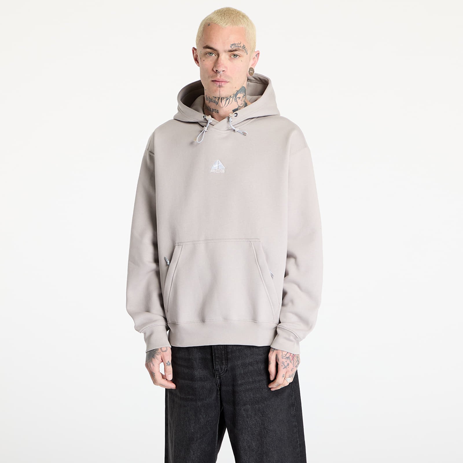 Mikina Nike ACG Therma-FIT Fleece Pullover Hoodie College Grey/ Football Grey/ Summit White XXS