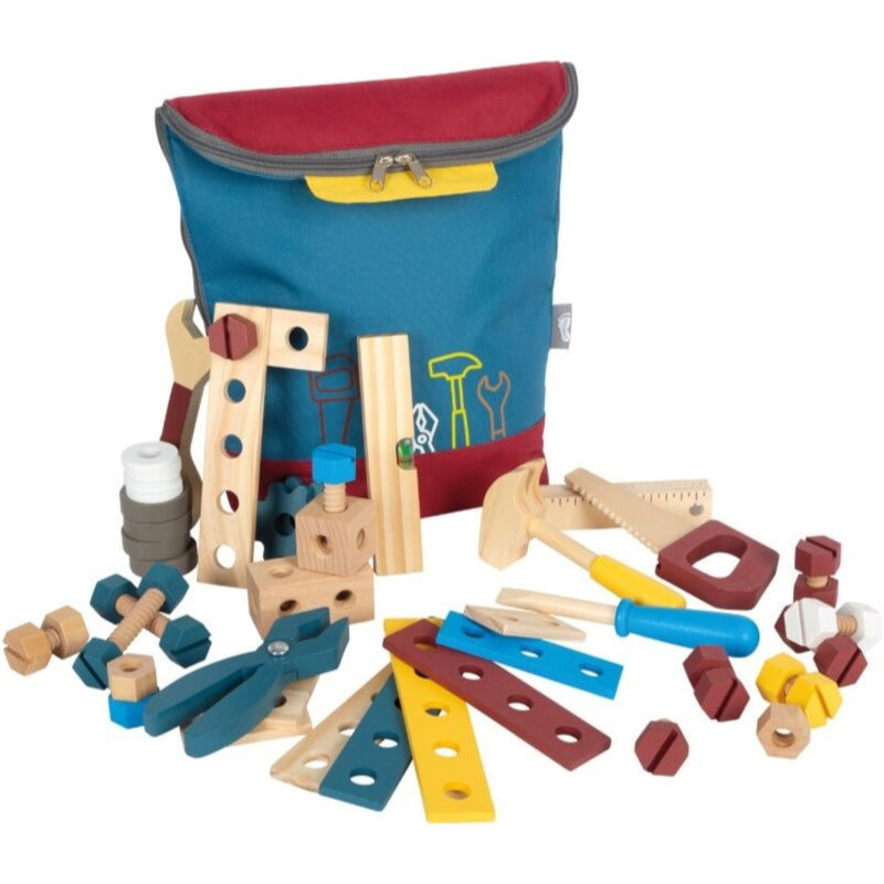 Small foot Workshop Tool Backpack sada hračiek z dreva 3 y+ 1 ks