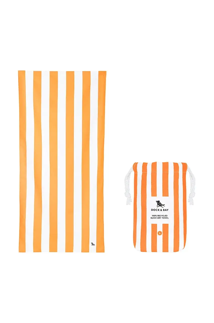 Rýchloschnúci plážový uterák Dock & Bay Ipanema Orange 160 x 90 cm oranžová farba, 0