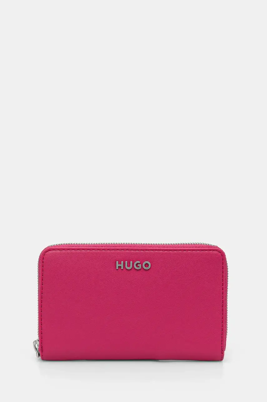 Peňaženka HUGO dámska, ružová farba, 50541708