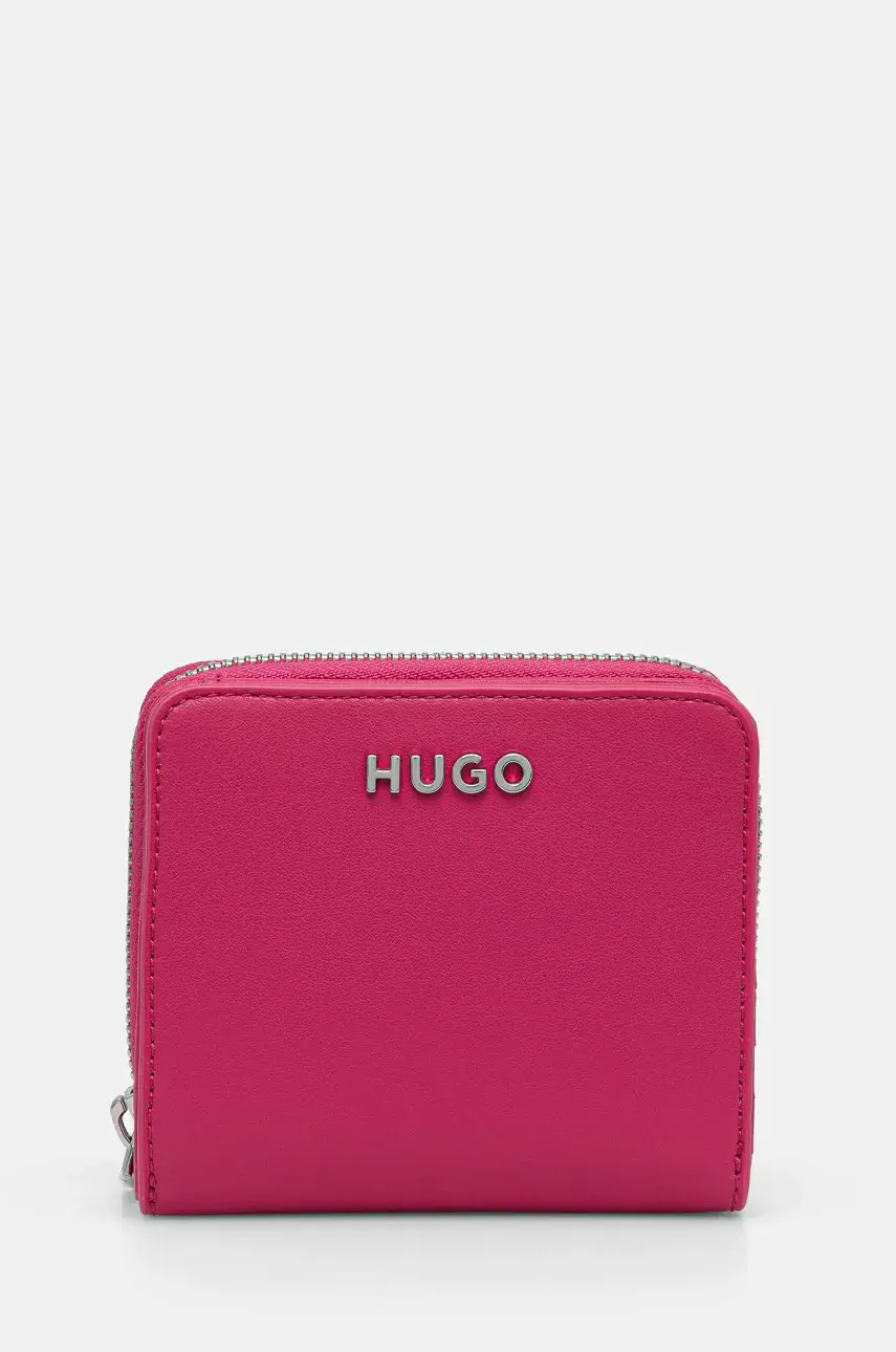 Peňaženka HUGO dámska, ružová farba, 50541722