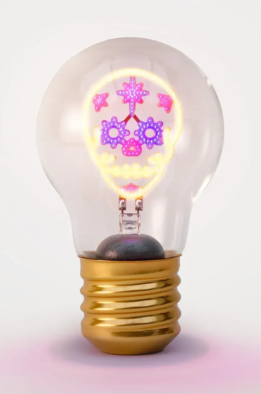 Bezdrôtové led svietidlo Luckies of London Skull Cordless Lightbulb viac farieb