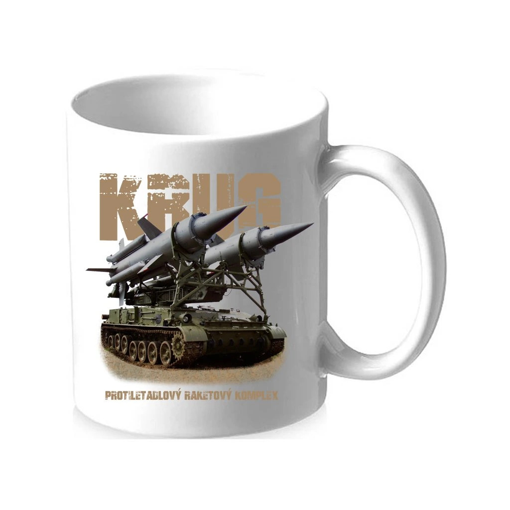 Hrnček Striker Protilietadlový raketový komplet KRUG - biely
