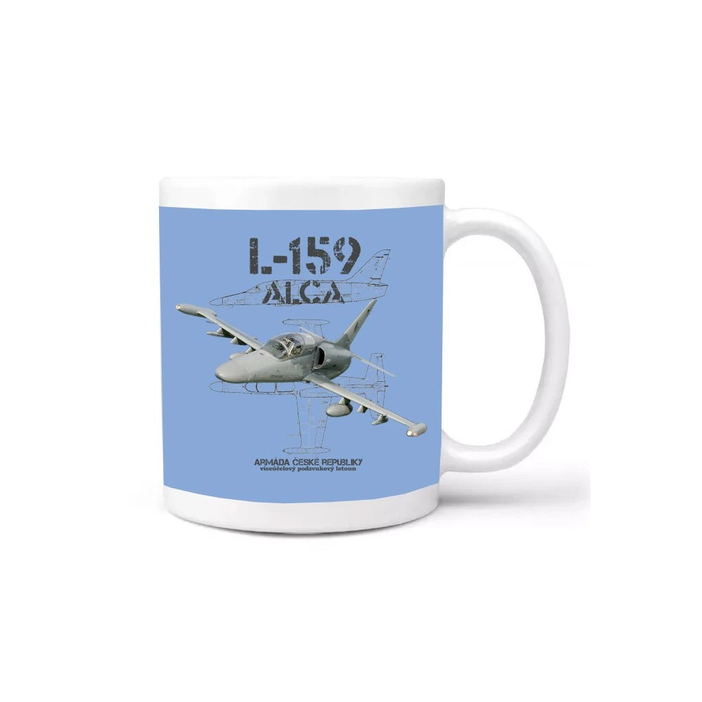 Hrnček Striker L-159 Alca - modrý-biely