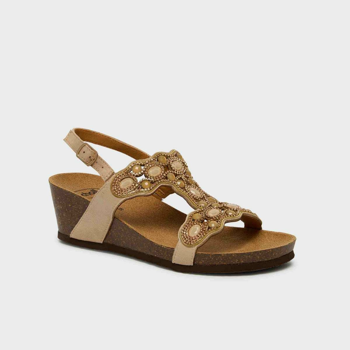 Sandále Scholl Lerici T-Bar beige, veľkosť 40, 40 EU