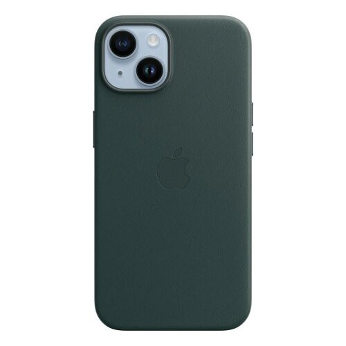 MPP53ZM/A Apple Kožený Kryt vč. MagSafe pro iPhone 14 Forest Green (Pošk. Balení)