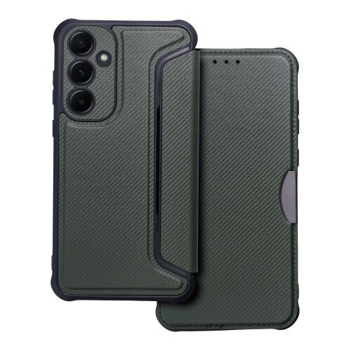 Puzdro Razor Book Samsung Galaxy A55 5G - tmavo-zelené