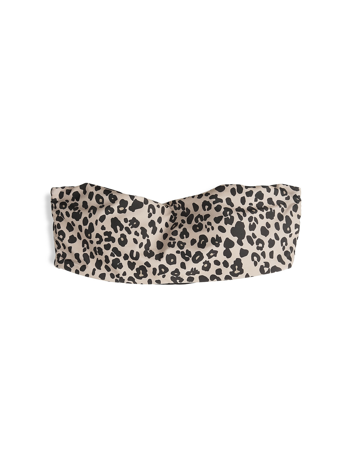 GATE Bikinový bandeau top so zvieracím vzorom