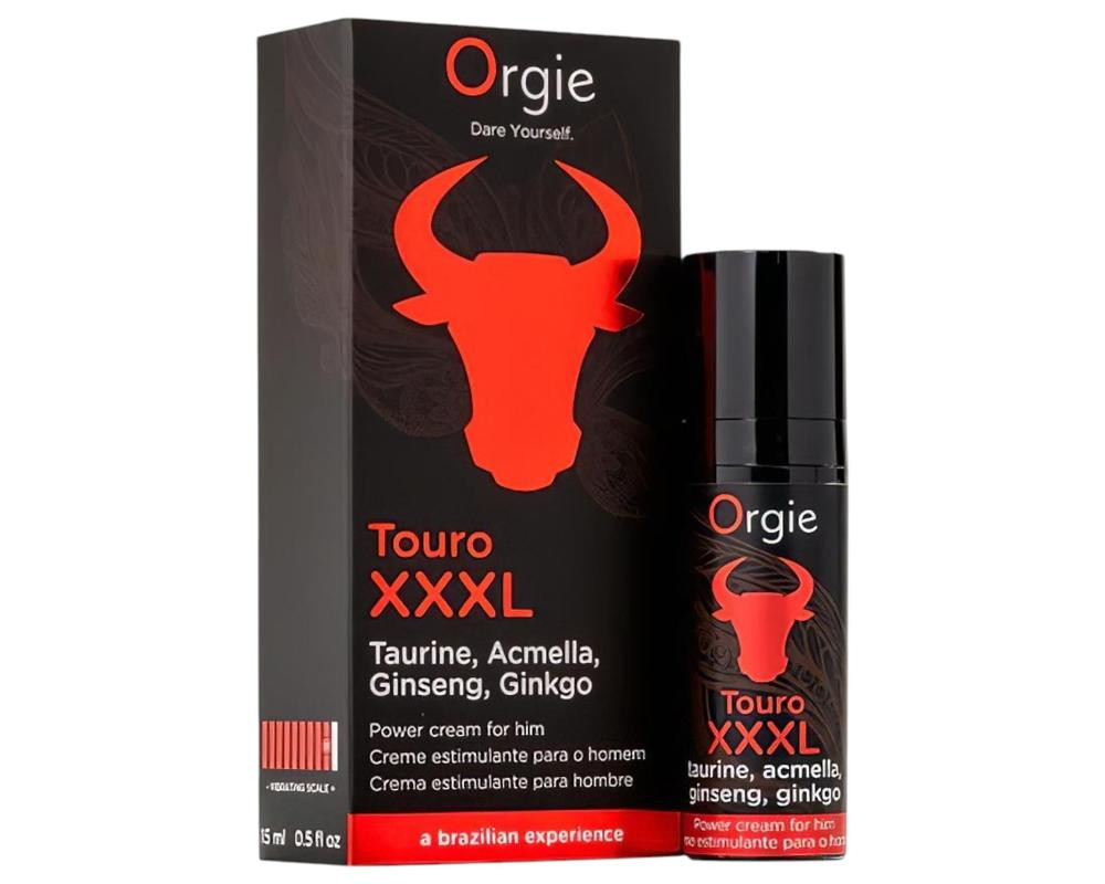 Orgie Touro XXXL - krém na podporu erekcie (15ml)